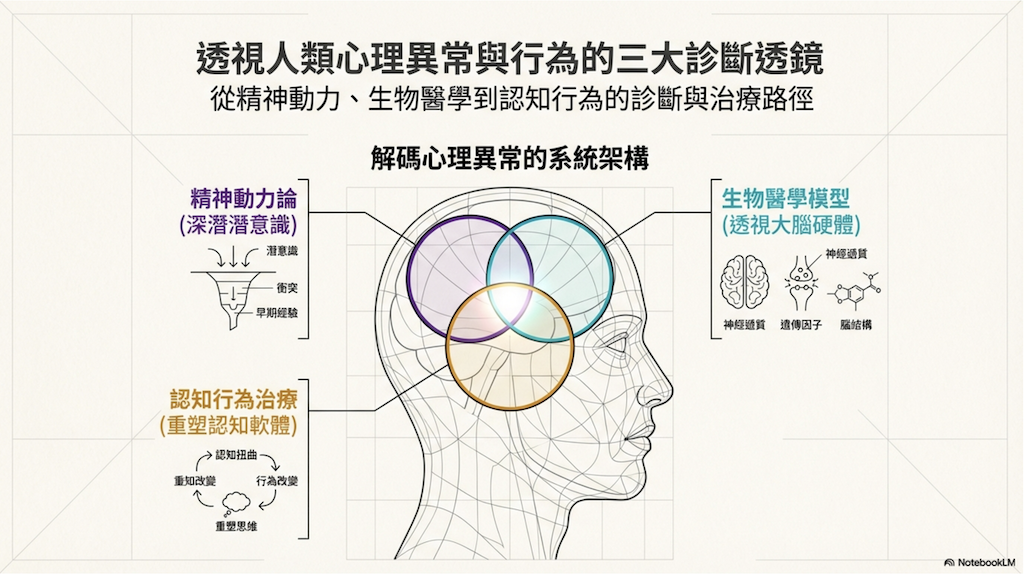 探索心靈的多元視角：心理學三大理論取向