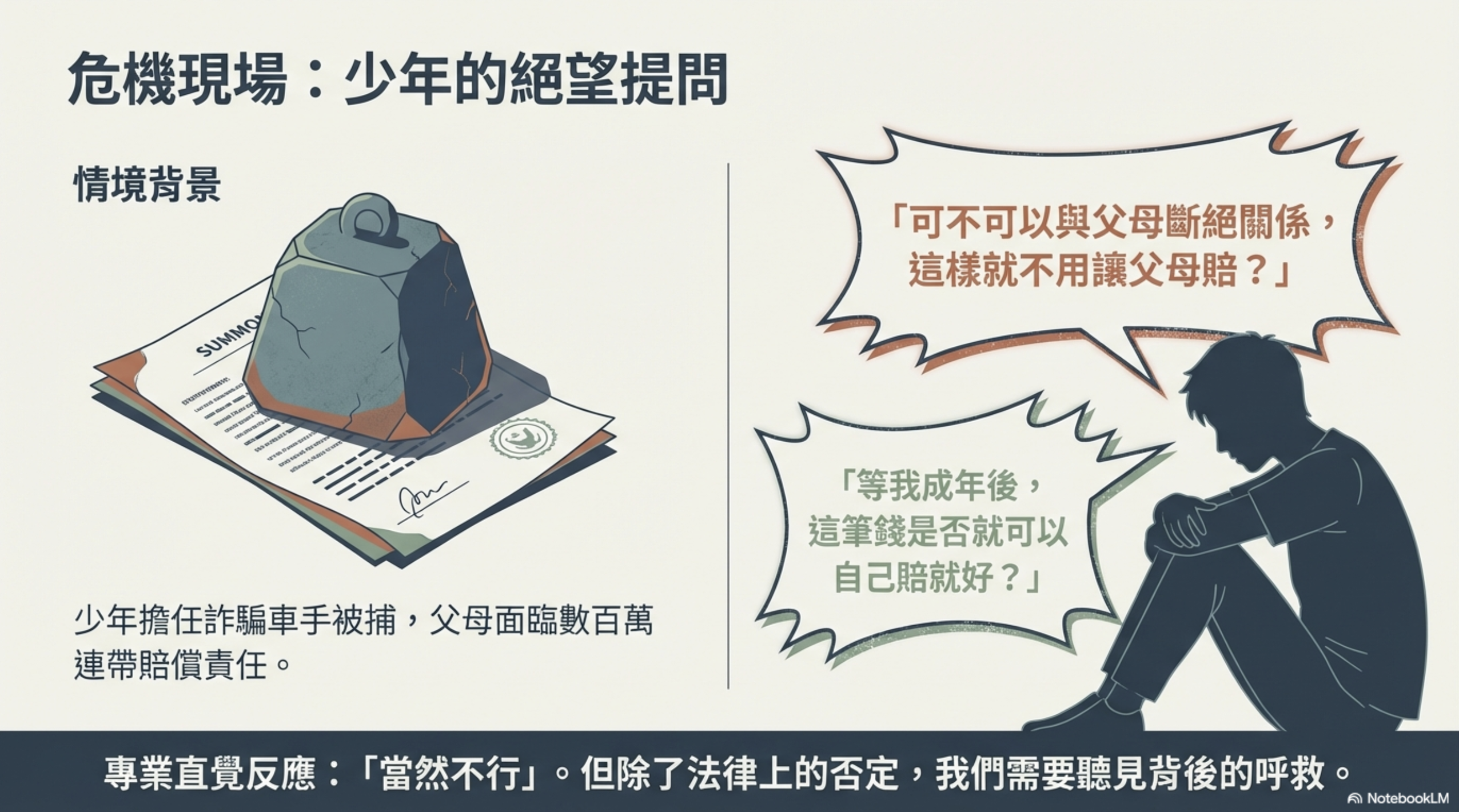 詐騙案少年可不可以斷絕父母關係及成年後而免除民事連帶賠償責任